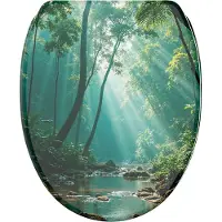 Sanilo Sedile WC con chiusura ammortizzata e chiusura rapida Rainforest, coperchio WC direttamente dal produttore, coperchio WC, sedile WC, coperchio WC