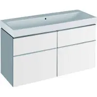Geberit iCon lavabo 120x48,5cm blanc, sans trous pour robinets, 124025600, 124025600