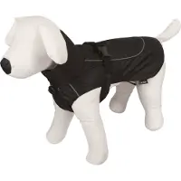 Kerbl Cappotto per cani nero mackintosh con strisce riflettenti, taglia:S