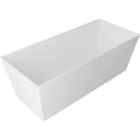 Hak Vasche da bagno Gelco - Vasca da bagno autoportante Kvadrie, 1590x650x550 mm, bianco GVKV1590