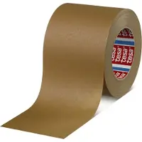 TESA 4341 Nastro di mascheratura resistente alle alte temperature per lavori di verniciatura, 50 m x 100 mm, marrone