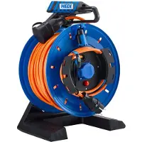 Hedi G740QTF: Tamburo per dispositivi in plastica completa, "Generazione 7", lunghezza 40 metri, per applicazioni edili e per esterni