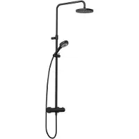 Kludi DIVE Thermostat Dual Shower System, montage mural, nettoyage rapide du calcaire, 6807939-00, 6807939-00