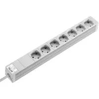 Rittal - Steckdosenleiste (Rack - einbaufähig) - 7 Ausgangsstecker - 1U (7240.210)