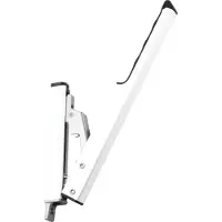 Hautau Leva manuale FL 190, corsa 58 mm, alluminio verniciato a fuoco RAL 9016, 1 pz