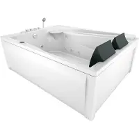 AcquaVapore Piscina idromassaggio Badewanne Wanne W12HZ-TH-A-SC 135x180cm