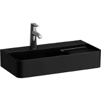 Laufen VAL lavabo COMPACT, sans trou pour robinetterie, avec trop-plein, 600x315mm, zone semi sèche à droite, H8152857161091, H8152857161091