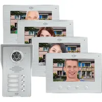 Elro Campanello con telecamera full HD a visione notturna, videocitofono per case monofamiliari