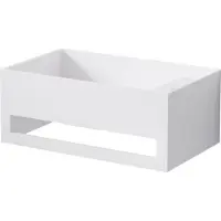 Steinberg Série 440 lavabo mural, avec trop-plein, avec trou pour robinetterie à droite, 500x300x200mm, SOLIDSurface, 4407000W, 4407000W