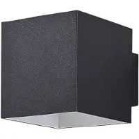 Arcchio Applique Zuzana, angolare, nero, G9, larghezza 10 cm