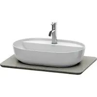 Duravit Console en pierre de quartz Luv LU9465, largeur 688mm, adaptée au meuble sous-lavabo LU9560, LU9565, LU946503333, LU946503333