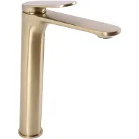 REA Rubinetto da Lavabo Marco Brush Gold High