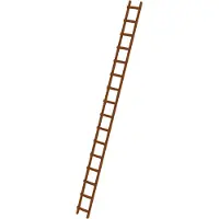MUNK Günzburger Steigtechnik Scala per tetti in legno 16 pioli
