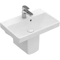 Villeroy & Boch Avento lavabos Compact, 1 trou pour robinet, avec trop-plein, 550x370mm, 4A0055R1, 4A0055R1