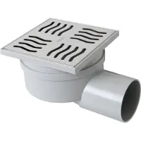 OEM Cabina doccia - Griglia in acciaio inox - 100 x 100 mm - ABS