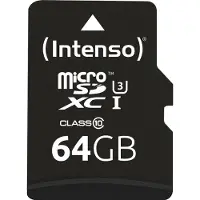Intenso Scheda Di Memoria Micro Sdxc 64gb Class 10 Uhs-i Professional