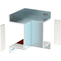 OBO Bettermann angolo interno BSKM-IE 0711 per parete/soffitto m