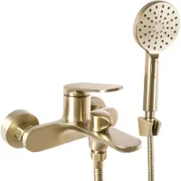 REA Rubinetto da Vasca Marco Brush Gold