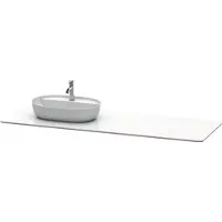 Duravit Console en pierre de quartz Luv, largeur 1783mm, adaptée au meuble sous-lavabo LU9563, LU9568, LU9468L1717, LU9468L1717