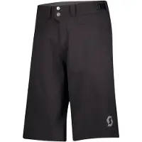 SCOTT Shorts Trail Flow with Pad Pantaloni da ciclismo Uomo (M, nero/grigio)
