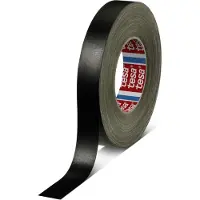 TESA tesaband 4657 Nastro speciale in tessuto resistente alle alte temperature, 50 m x 25 mm, nero