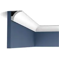 ORAC Decor C260 Luxxus Profilo decorativo a stucco Profilo decorativo a soffitto Cornice a stucco Profilo decorativo a parete Modanatura d'angolo | 2 metri