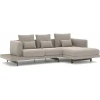 Xl Moebel Gmbh Divano grigio di design divano ad angolo moderno a forma di L mobili imbottiti soggiorno