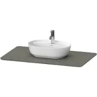 Duravit Console en pierre de quartz Luv LU9469, largeur 988mm, adaptée au meuble sous-lavabo LU9564, LU9569, LU946903333, LU946903333
