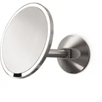 Simplehuman Specchio a sensore da 20 cm con supporto a parete - 4,6x4,6x30 cm; ST3003