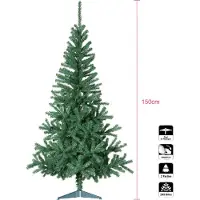 FÉÉRIC LIGHTS AND CHRISTMAS Albero di Natale artificiale, colore verde, altezza 1 metro e 50, con 290 rami -