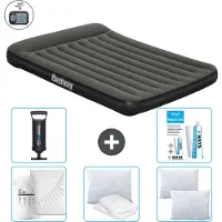 Bestway Materasso gonfiabile - 2 persone - 152 x 203 x 30 cm - Verde - Accessori inclusi