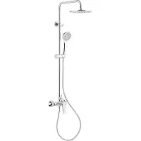 KFA Set doccia Tanzanit con doccia a pioggia e rubinetto, cromo (5026-910-00)