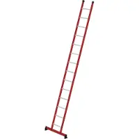 MUNK Günzburger Steigtechnik Scala a pioli in plastica MUNK in vetroresina/alluminio con traversa nivello a 14 pioli