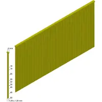 Prebena J 50 CNKHA Chiodi a testa stretta Brads 50 mm - 4.000 pezzi