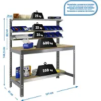 Simonwork (bancos De Trabajo) Banco Da Lavoro Bt1 1445x1210x610 Mm