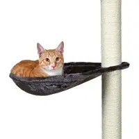 Trixie Amaca per gatti, accessorio per tiragraffi, grigio platino, peluche, Ø 40 cm, per tiragraffi XL