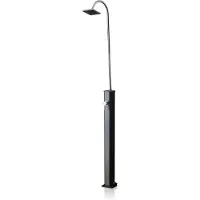 Gre Doccia solare in alluminio nero / 2 pezzi / 18 L