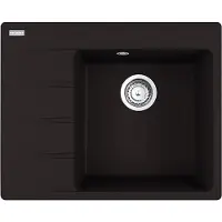 Franke Maris Centro lavello da incasso Fragranit CNG 611-62 A manopola in acciaio inox nero opaco da 45 cm 114.0627.618