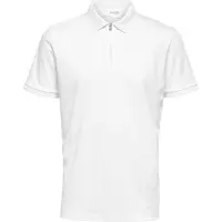 Selected Camicia Polo In Maglia Uomini Bianco M