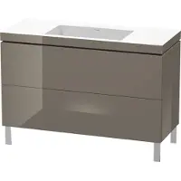 Duravit L-Cube c-bonded Ensemble vertical, 2 tiroirs, sans trop-plein, sans trou pour robinetterie, 1200x698x480mm, LC6939N8989, LC6939N8989