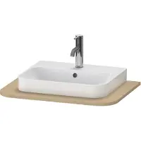 Duravit Happy D.2 Plus Console HP031B, 650x480 mm, 1 découpe, pour lavabo HP4940, HP4960, HP031B07171, HP031B07171
