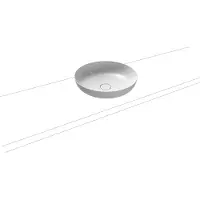 Kaldewei MIENA Vasque de lavabo 3180, ronde, sans trop-plein, diamètre 450 mm, 909306003001, 909306003001