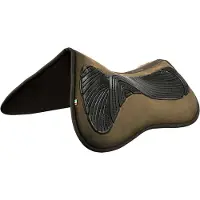 Acavallo , inserti in gel e memory foam per sella, modello "Half Pad Risers", colore: marrone, taglia: 2