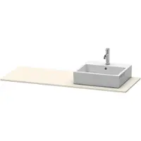 Duravit Console XSquare, 1 découpe à droite, 1400x16x550mm, XS060GR9191, XS060GR9191