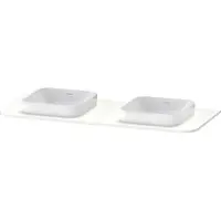 Duravit Happy D.2 Plus Console, 1300x550 mm, 2 découpes, pour meuble sous-lavabo HP4943B, HP032KB3636, HP032KB3636