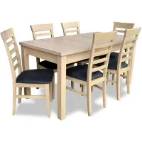 Xl Moebel Gmbh Design Luxus Esszimmer Möbel Ess Gruppe Garnitur Komplett Set 7tlg. Holz. Stoff