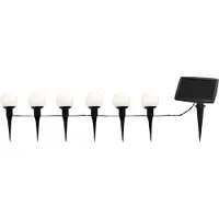 Star Trading Ghirlanda luminosa solare a LED Combo, a 6 luci, IP44, plastica