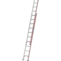Hymer Scala a sfilo , in due sezioni, 2x10 pioli, lunghezza 2,97 / 4,93 m, altezza massima di raggiungimento 5,92 m, peso 11,3 kg