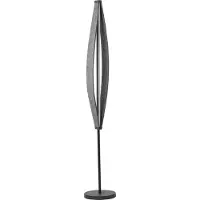 Osram Lampada da terra LED Decor Flat, realizzata in feltro e metallo, 23W, 3000K, 800lm, colore grigio, altezza 250mm