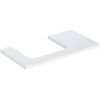 Geberit ONE Plaque de lavabo, découpe à gauche, pour lavabo à poser, 90x3x47cm, 505.303.00.1, 505.303.00.1